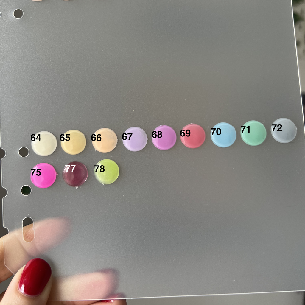 Solid Syrup Colour Press-On Nail Set