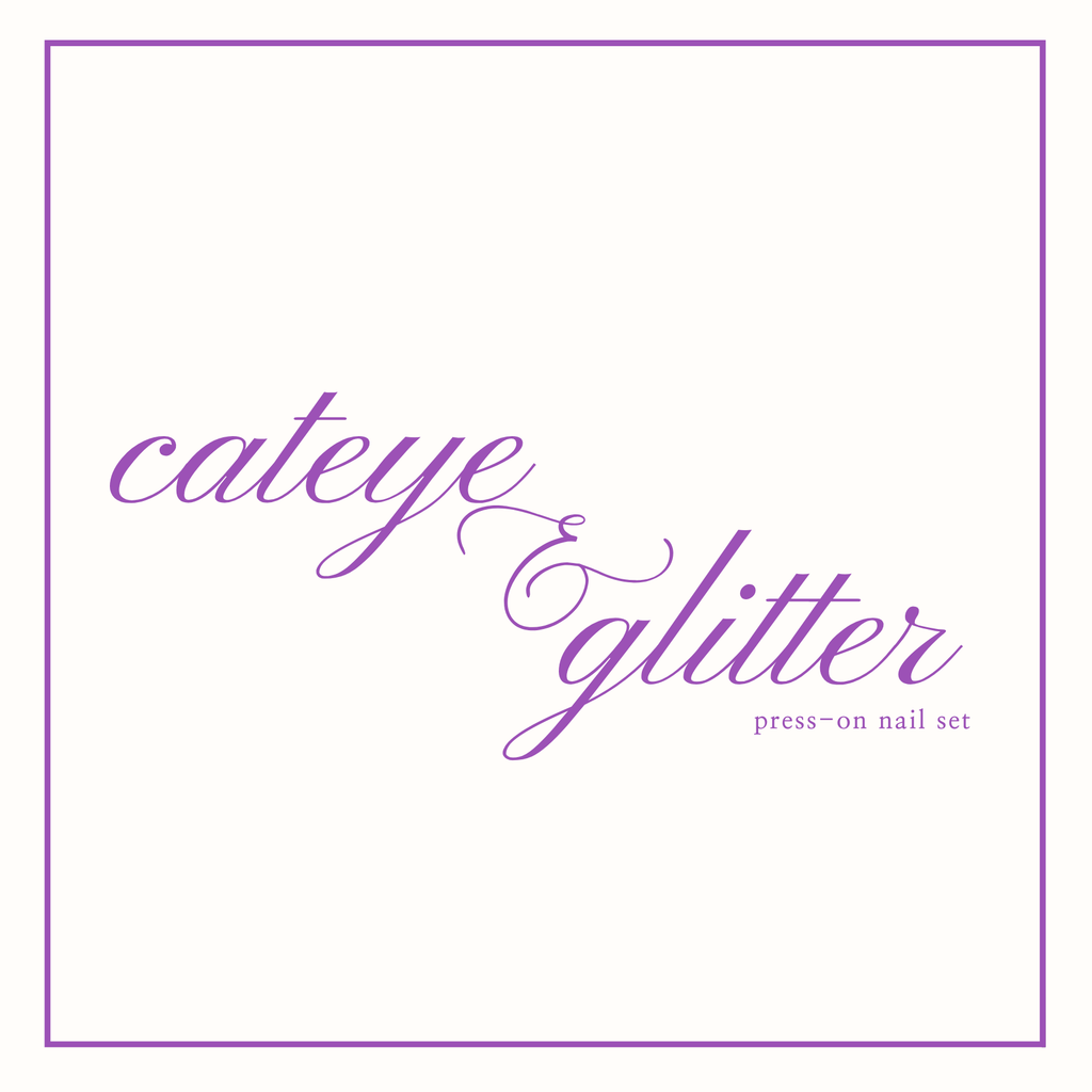 Cat Eye & Glitter Press-On Nail Sets