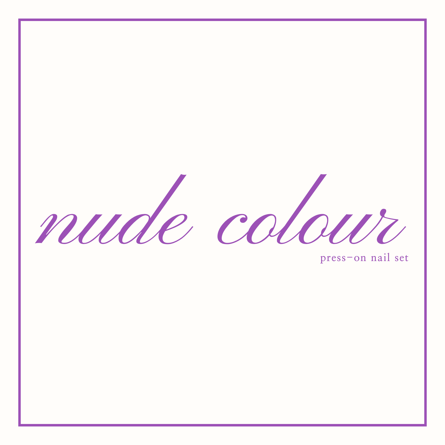 Nude Colour Press-On Nail Set