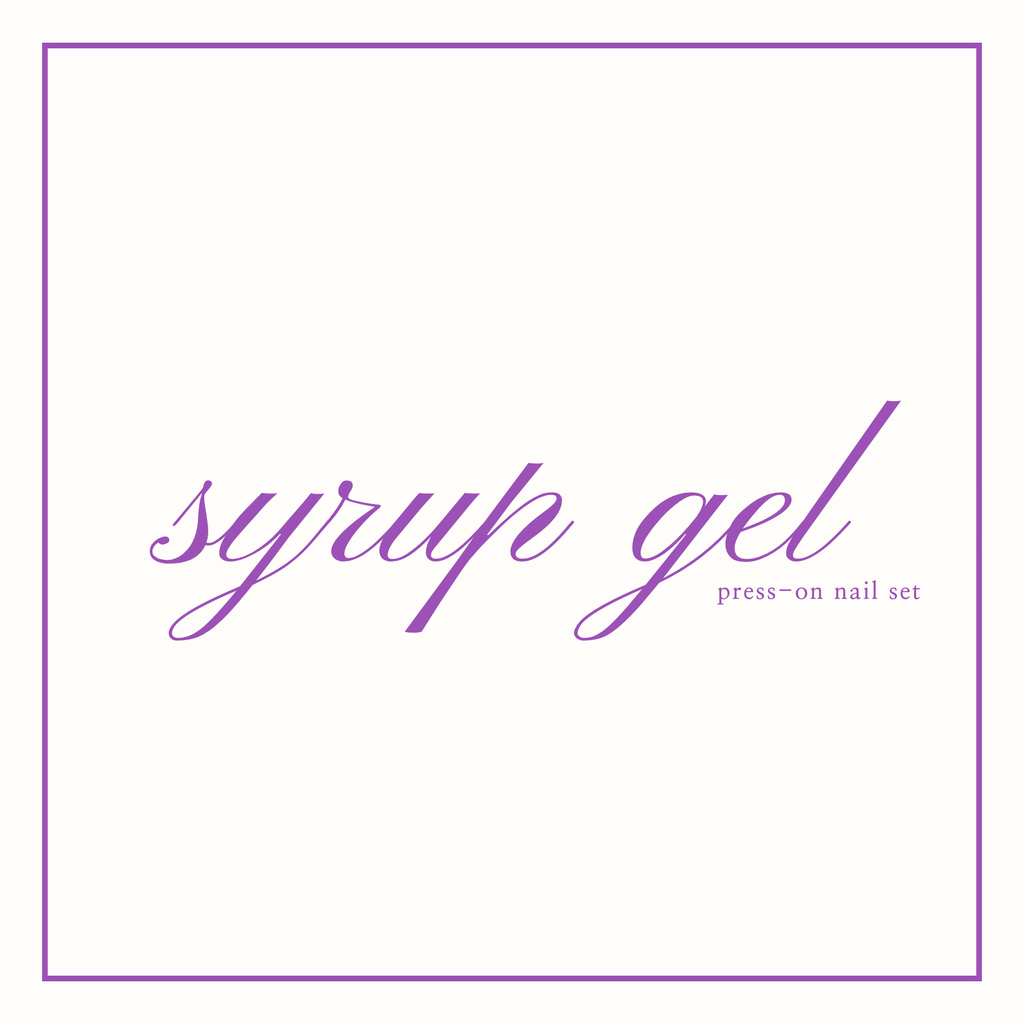 Solid Syrup Colour Press-On Nail Set