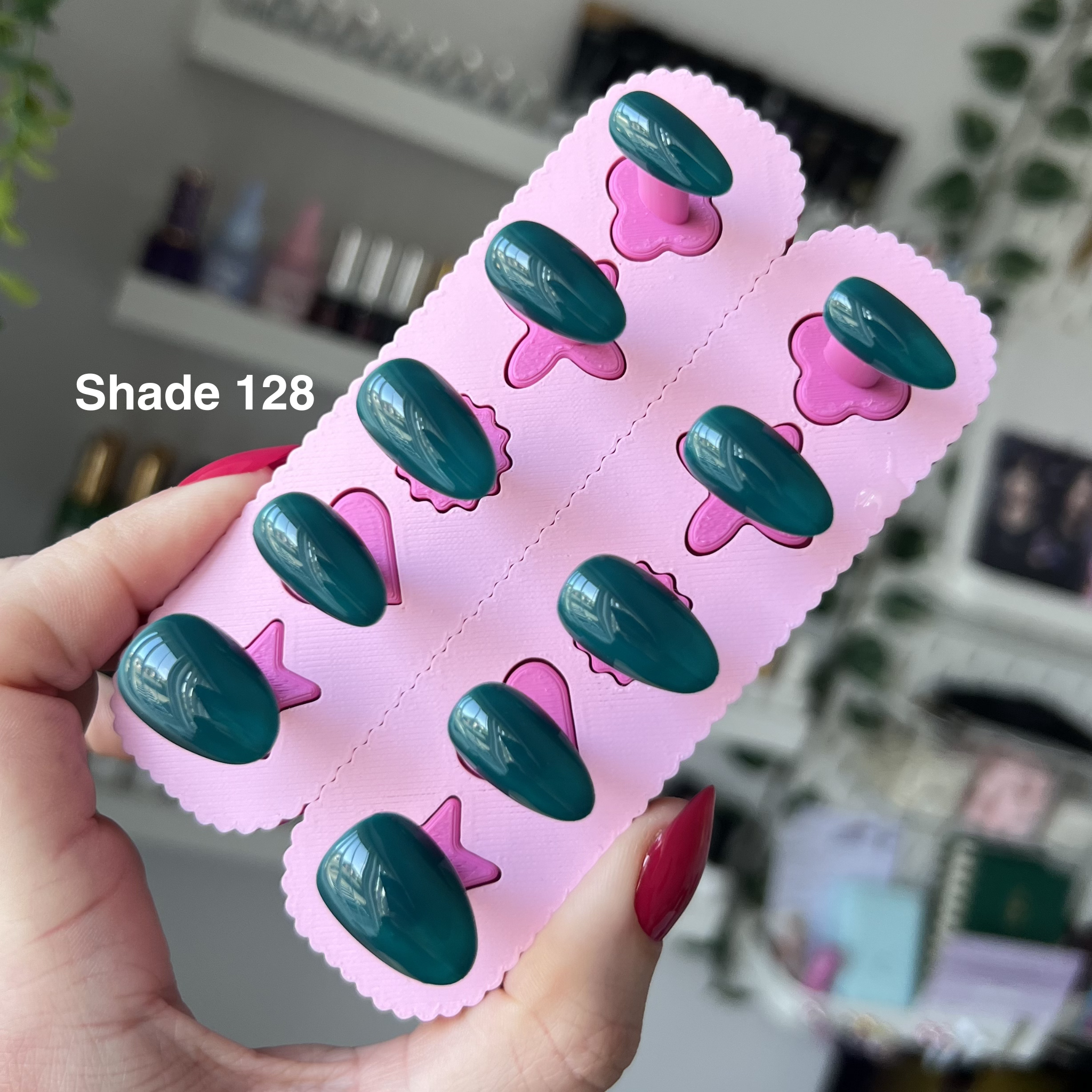 Solid Colour Press-On Nail Set